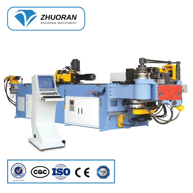 hydraulic aluminium alloy oval tubing iron copper stainless double head metal mandrel electric tube bender pipe bending machine