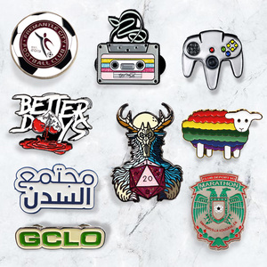 Manufacturer wholesale designer cute metal crafts badge gifts hard custom logo lapel pin enamel pins