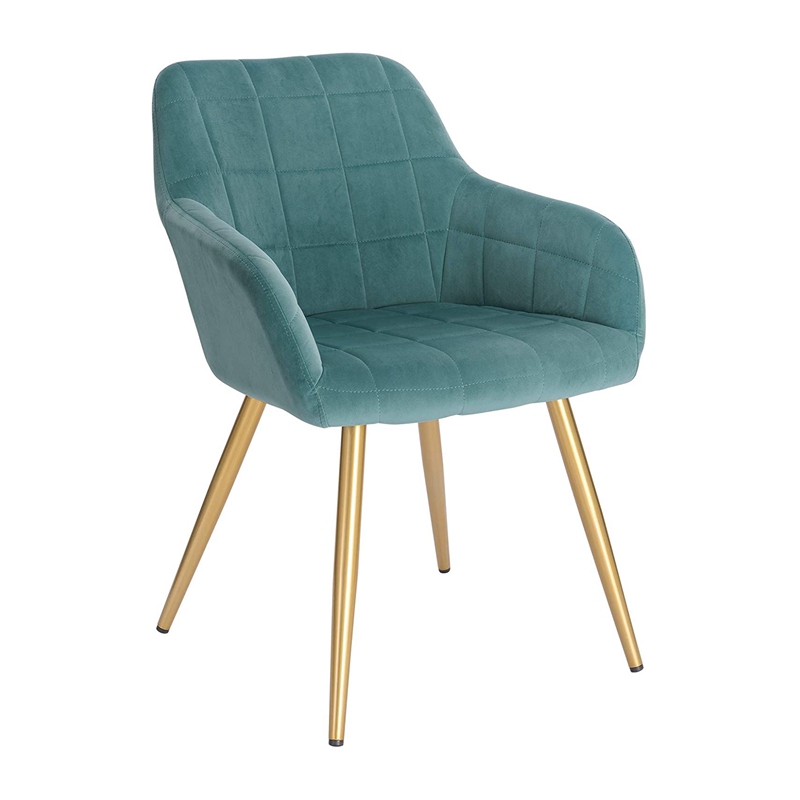 Comfortable Restaurant Furniture Modern Kitchen dining chair Cheap Accent Upholstered Velvet fabric Dining Room Chairs