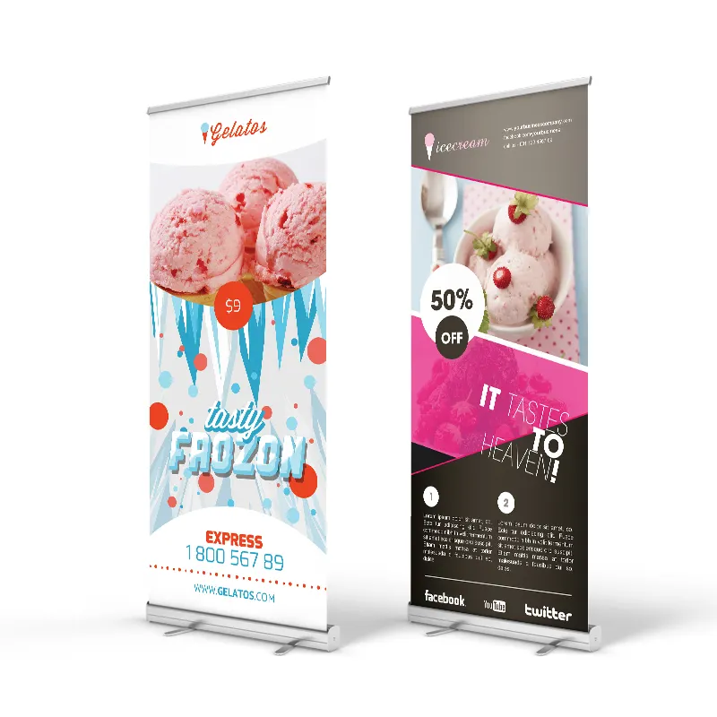 Customized Trade Show Portable Roll Up Display Banner Stand for factory price