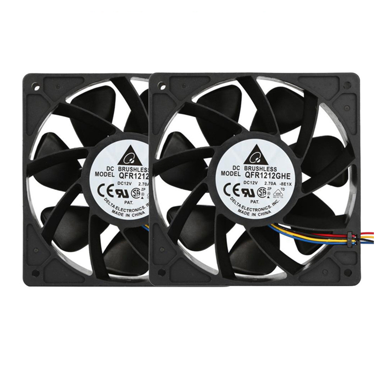 Шариковый подшипник 12038 S7 S9 antminer вентиляторы 120X120X38mm, работающего на постоянном токе 12 В в 6000RMP Биткойн Майнер Вентилятор охлаждения btc Майнер принимаем BTC