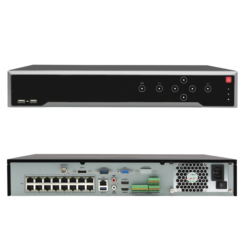 DS-7732NI-I4/16 P 32-канальный 4K Встроенный сетевой видеорегистратор Plug & Play с 16 портами PoE английская версия NVR
