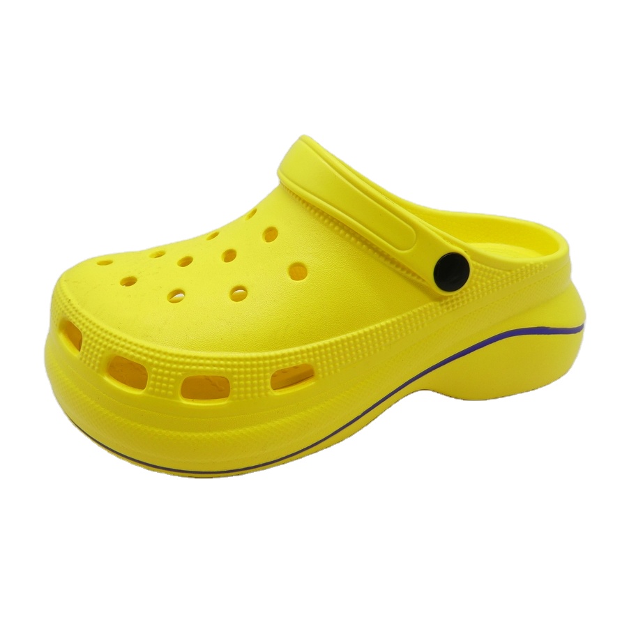 Summer beach women EVA slides slipper Multicolor Clogs Women with high heel platform sandals