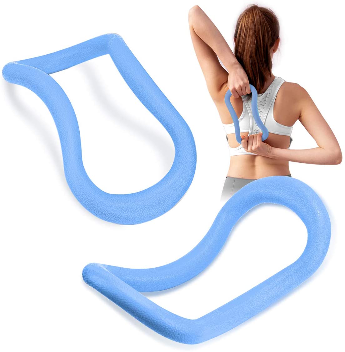 SENDROAD Home Gym Exercise Extend Fitness Ring Massage Back Calf Stretch Neck Pilates Ring Large Yoga Ring