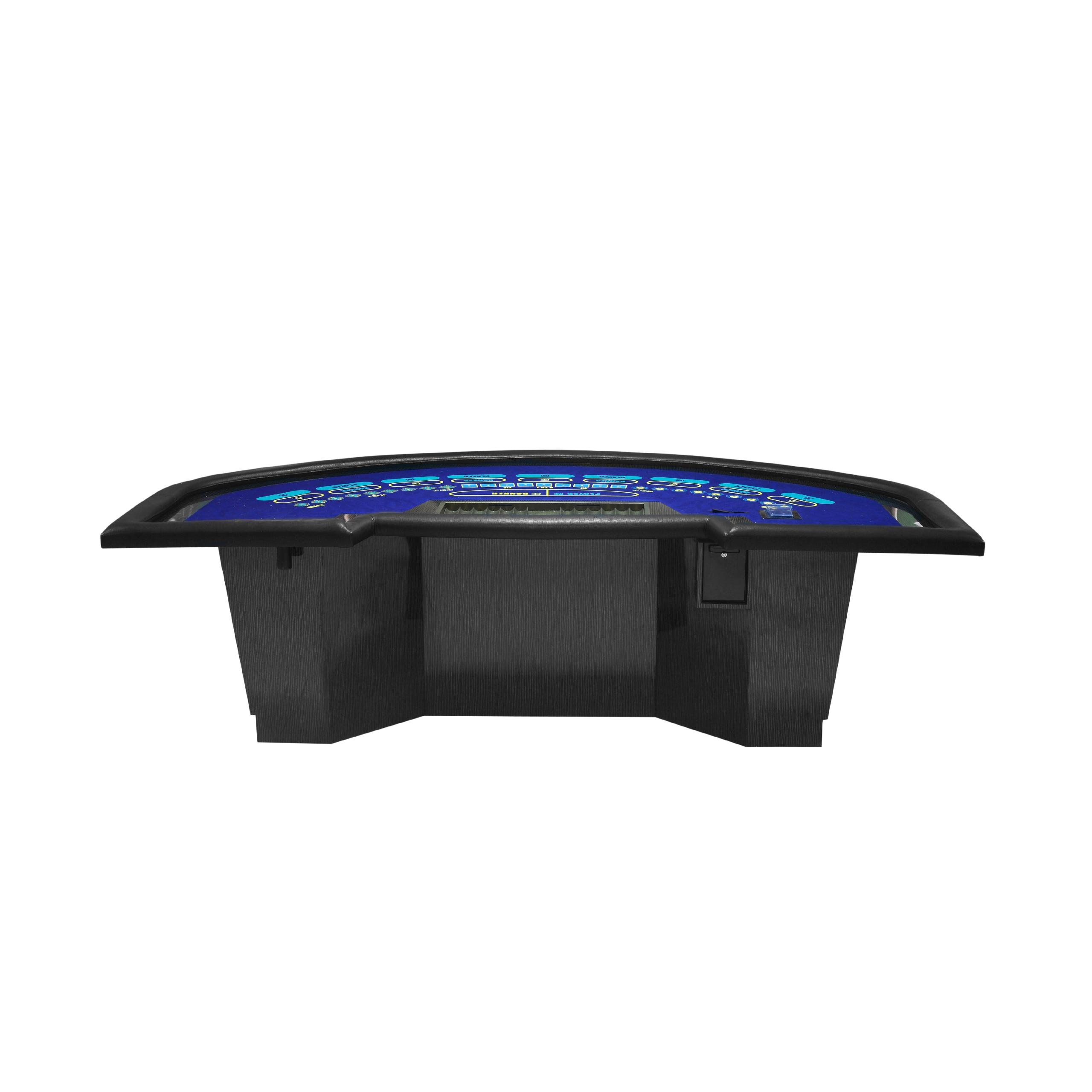 Casino Black Jack Oval Club Poker Table For Party Card Game