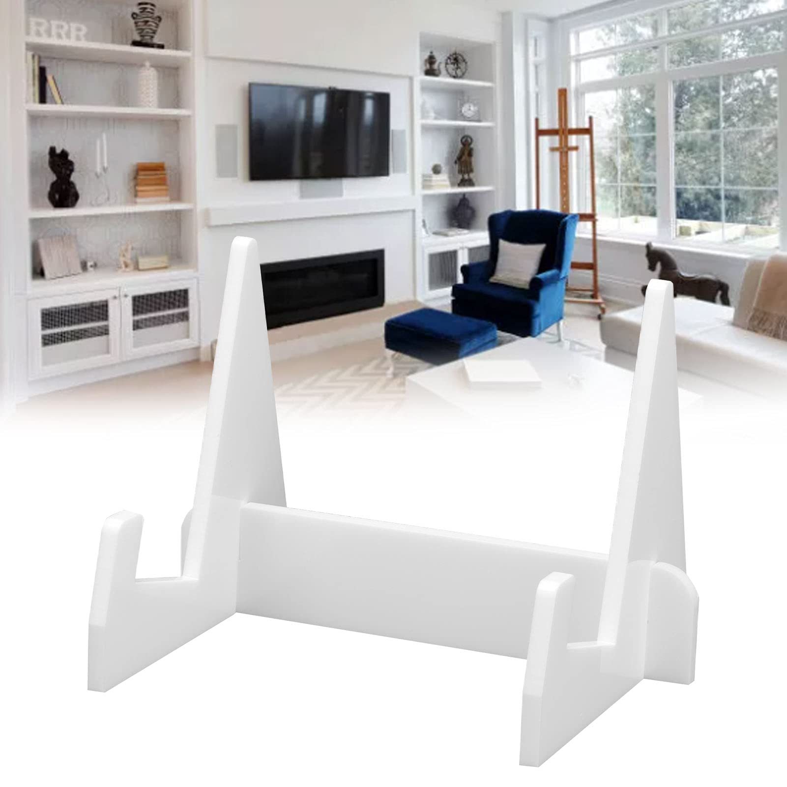 Wholesale Custom Clear Acrylic Book Display Holder Acrylic Book Stand White Assemble Book Holder