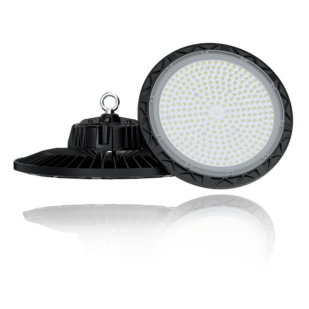 100W 150W 200W 240W 300W IP65 Industrial Lighting Highbay Round Pendant Fixture Warehouse Shop Light UFO Led High Bay Light