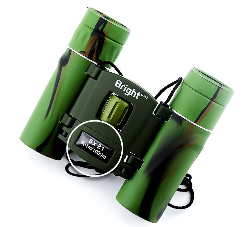 New 8x21 binocular glasses high-definition night vision camouflage waterproof glasses