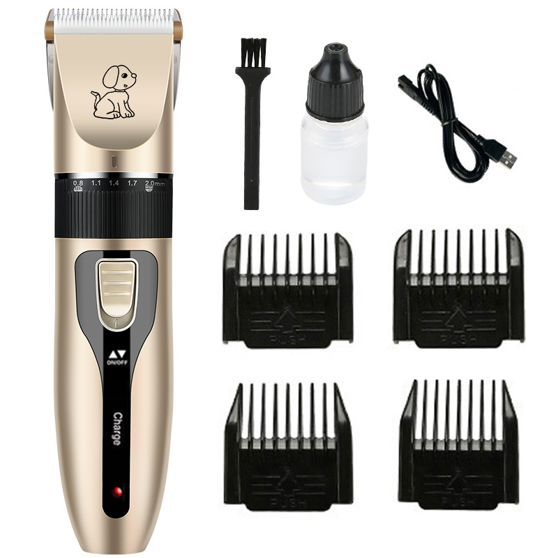 Push hair scissors dog shaver pet electric push scissors electric barber set barber scissors