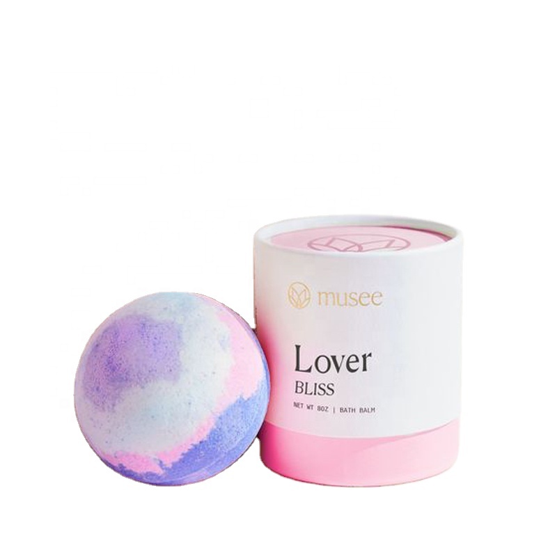 kraft cardboard CMYK custom logo printing oil proof paper inside suncreen cream scrub gel glue bath bomb packaging tube white