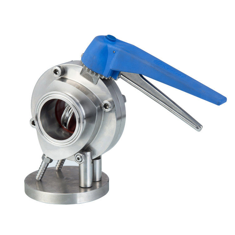 Гигиенический класс ASME BPE AISI Pull Rod ручной 1,5 tri clamp Butterfly Valve