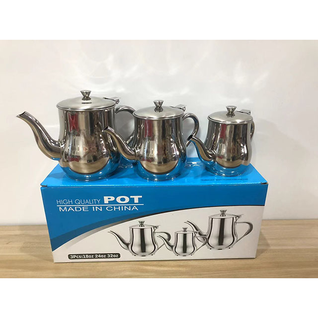 Newly designed Oz pot stainless steel kettle small size oil pot coffee pot teapot, Arabian teapot, Chinese tea kettle