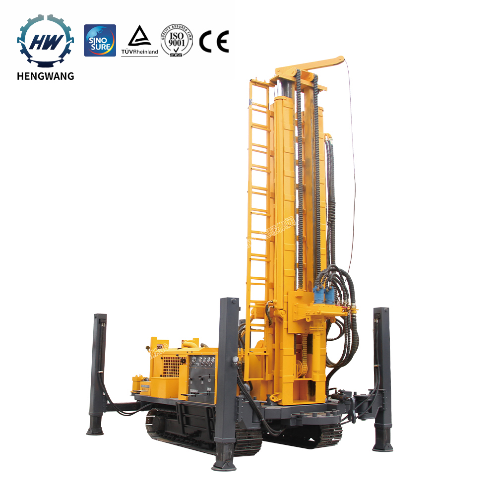 Diesel Engine 300m 600meters Deep Water Welling Drilling Rig/Rock Well Drilling Rig Machine/hard rock crawler driller