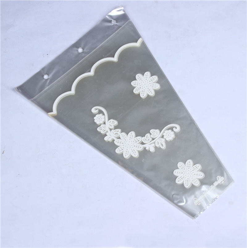 customized new design bopp plastic flowers bags biodegradable flower sleeve