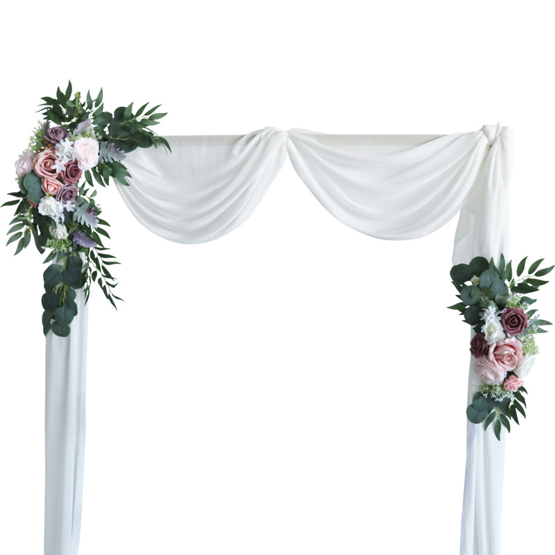 wedding arch Wedding props Imitation flowers adorning the wedding arch
