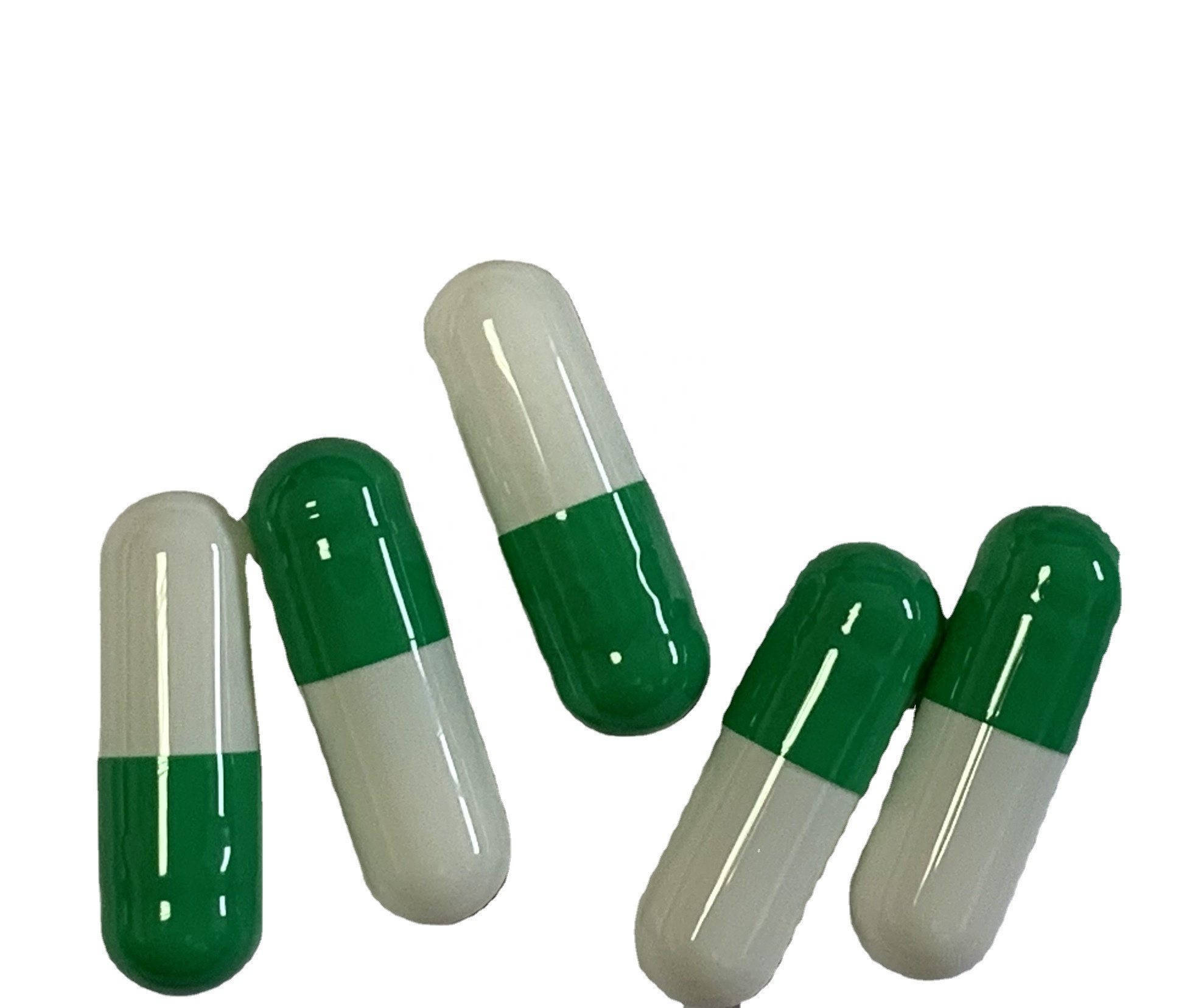 red and green pharmaceutical hard empty gelatin capsule size 0#