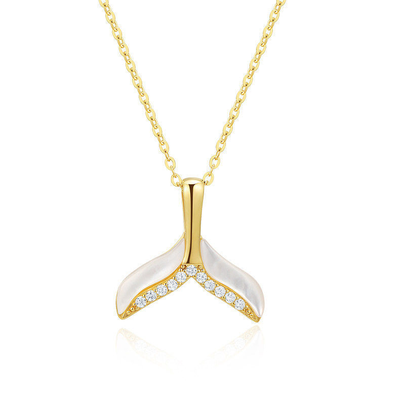 INS Titanium Steel fishtail clavicle chain Korean version of students with necklace simple gifts best friend