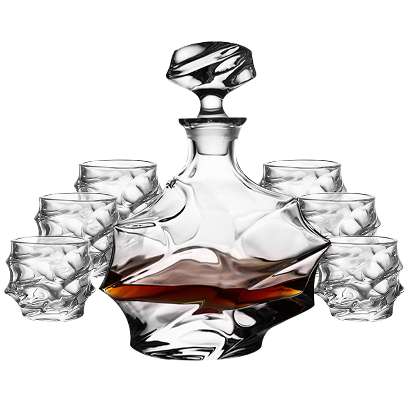 750ml/25oz стакан для виски графин чашки набор оптовая торговля стаканы для виски бутылки вина комплект подарок на день отца
