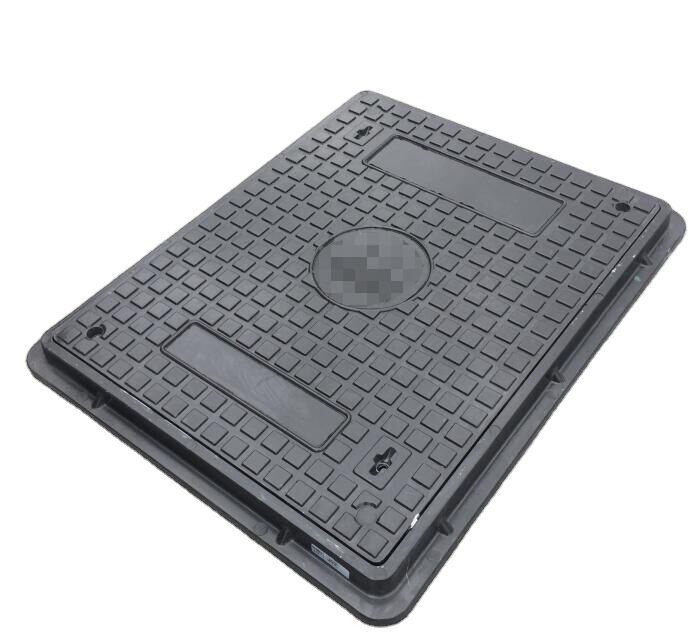 Plastic composit Rectangle manhole covers handhole polymer frp frame & cover