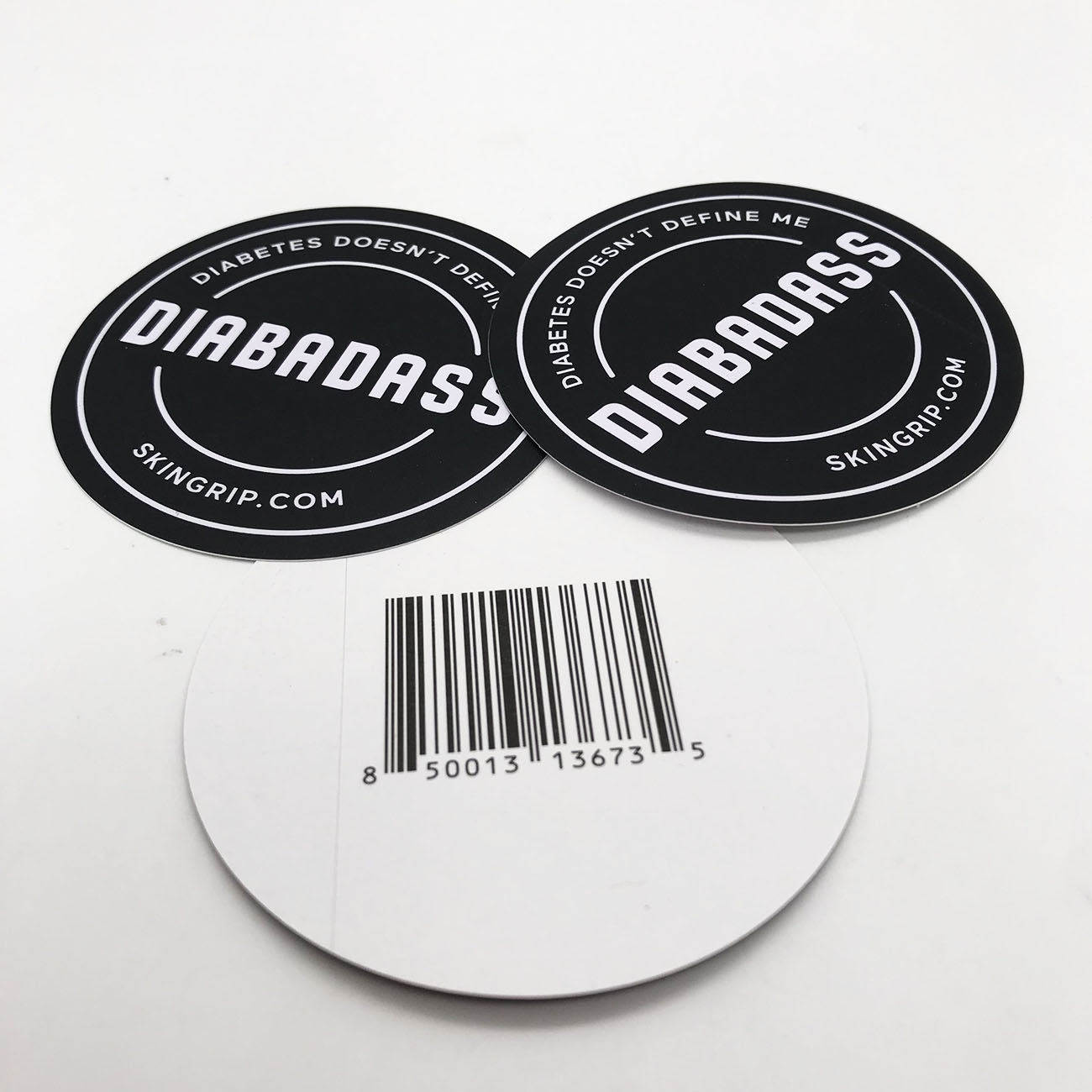 Custom Back Sided Printing And Back Knife Circle Die Cut Sticker
