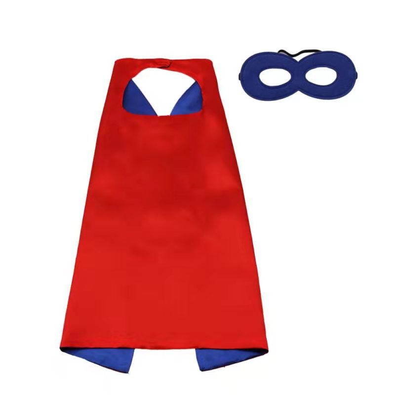 children kids capes halloween christmas super adult super cape and mask costume