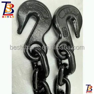 Factory Sale G80 Welded Binder Chain With Hooks For Lifting