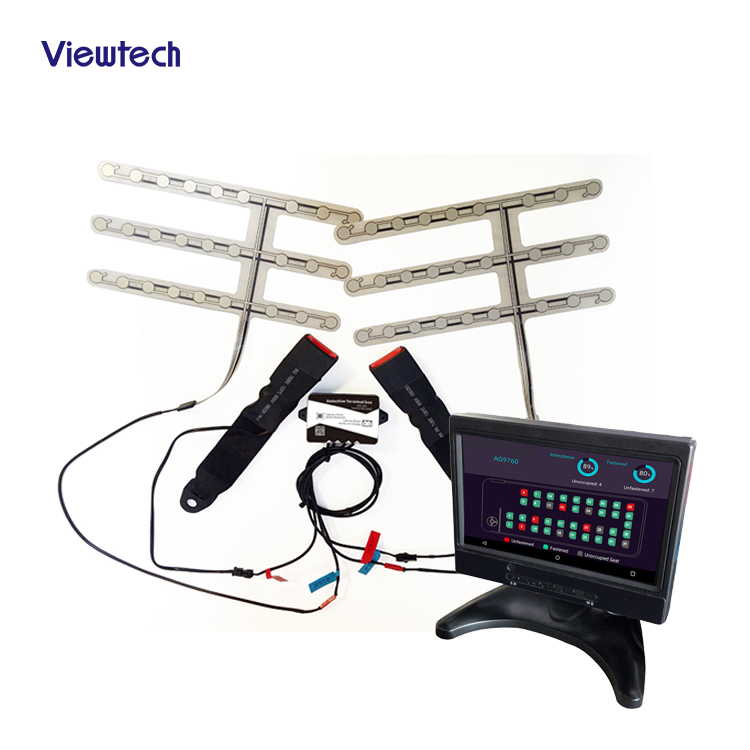 Bus seat belt smart system reminder passenger information seat-belt alarm system for school bus