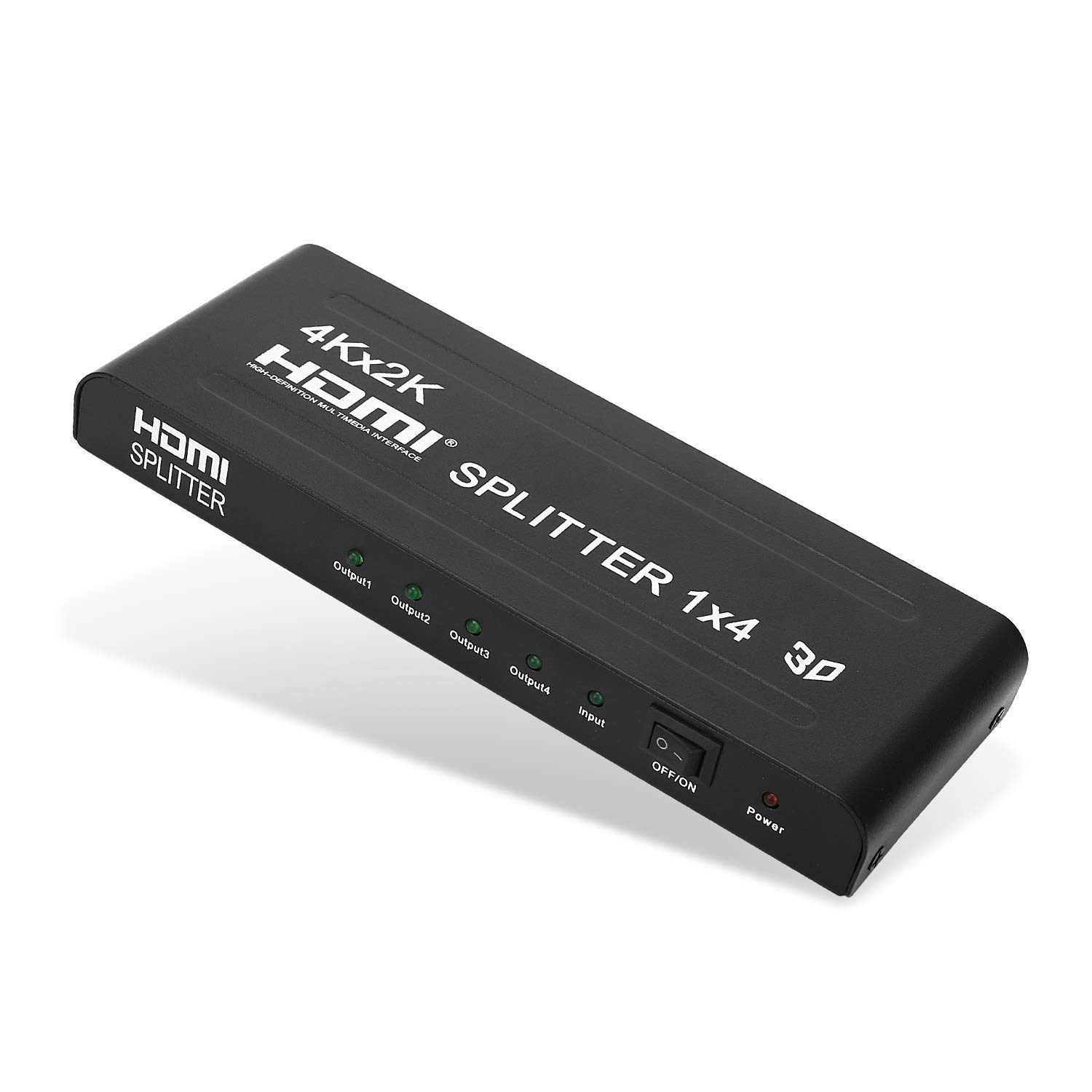 Hd 3D 1080P совместимый Hdmi сплиттер 1 в 4 выход 4K переключатель с металлической коробкой и позолоченными разъемами 24K