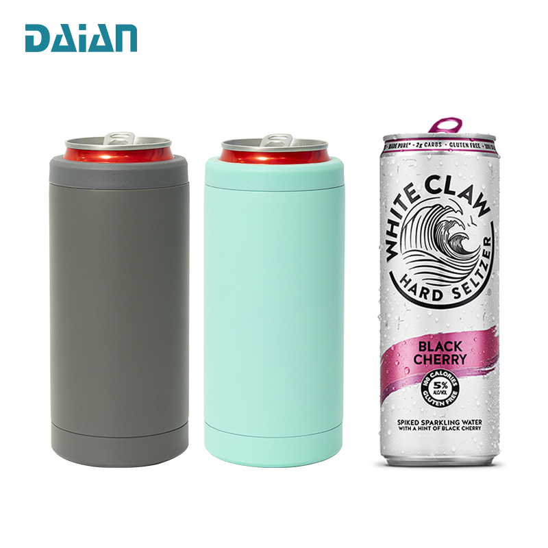 350ml 12oz Newest Item Slim Stainless Steel Double Wall Insulated Can Cooler