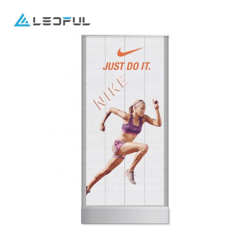high quality transparent poster advertising LED display P2.95