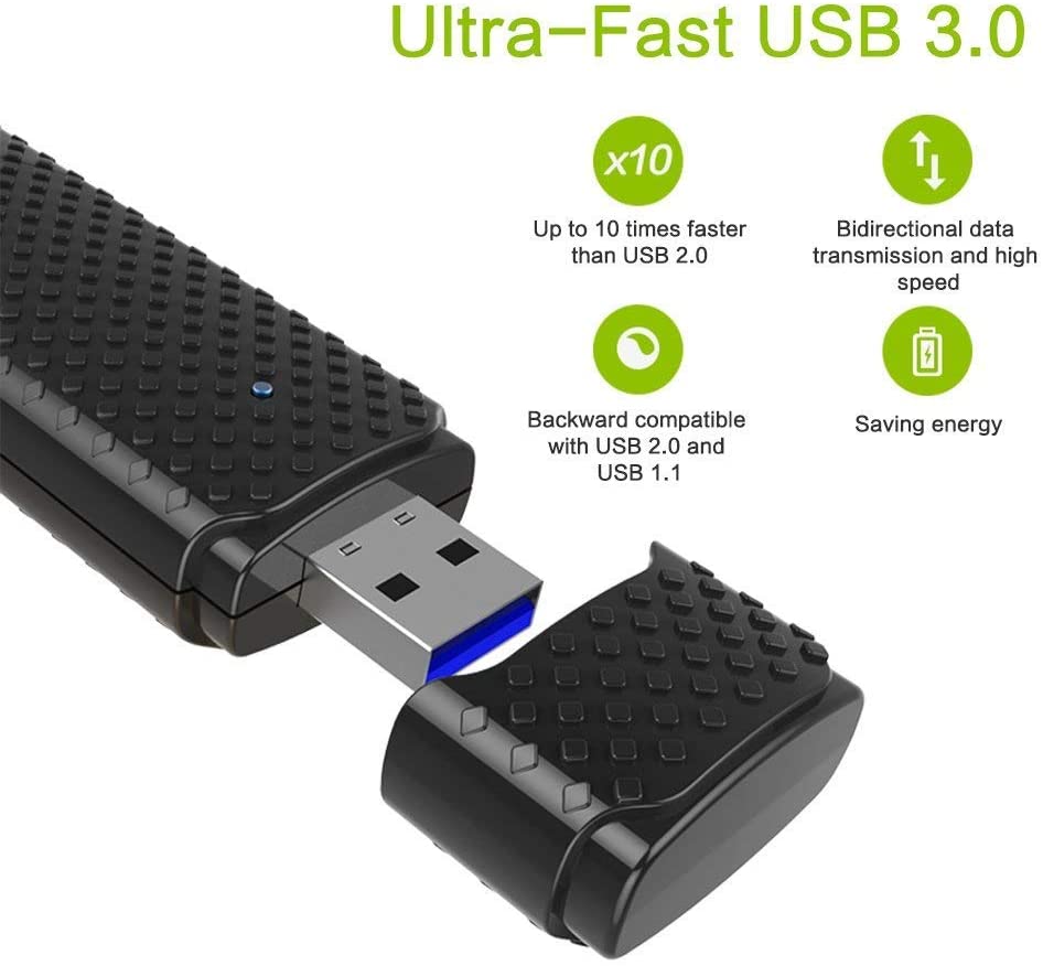 Wi-Fi-адаптер EDUP RTL8812BU, 1200 Мбит/с, два диапазона