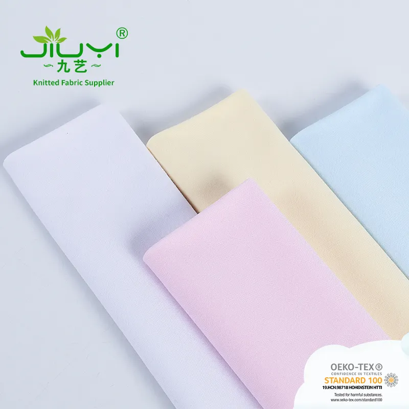 stock 32s combed smooth texture 100% cotton knitted t shirt single jersey fabric roll for mask