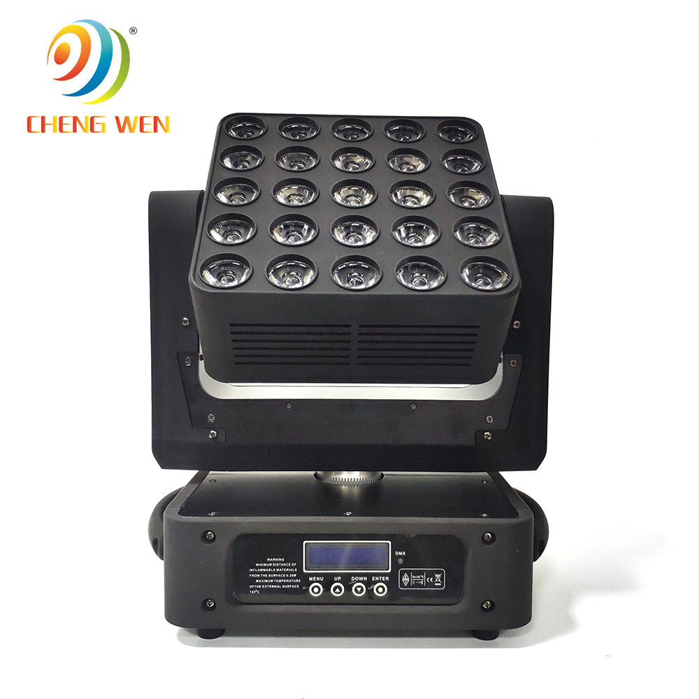 25x12w 4in1 led матричный мобильный головной свет