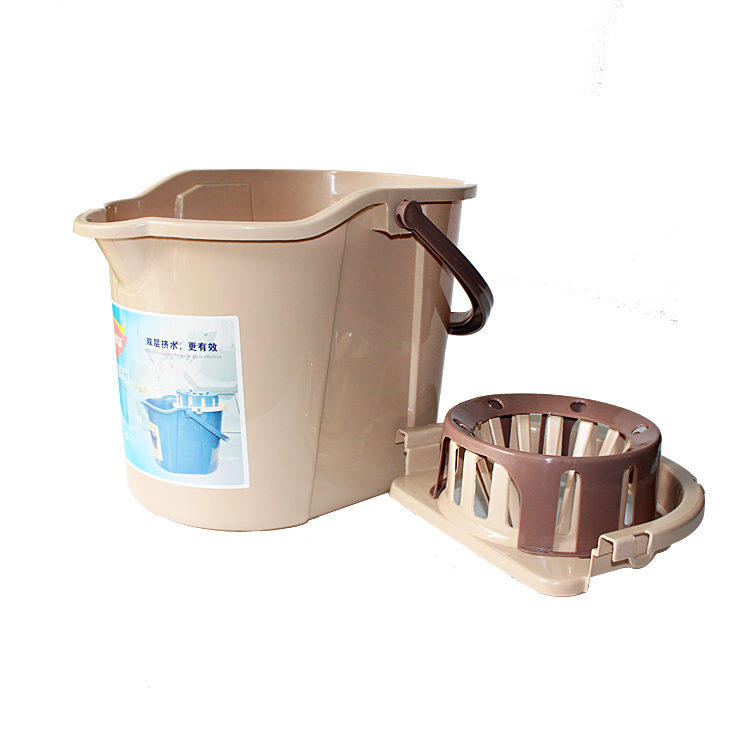 Multi color squeeze mop bucket plastic bucket with wheels by handle