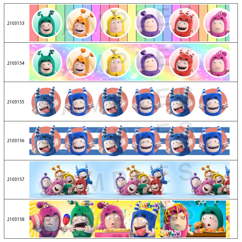 Сделанные на заказ японские Мультяшные банты Oddbods для рукоделия