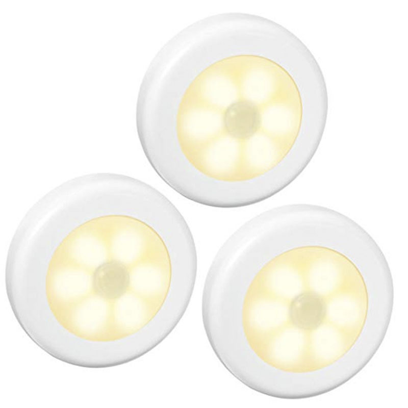 Дешевые 6 led AAA батарея датчик светодиодный ночник для дома