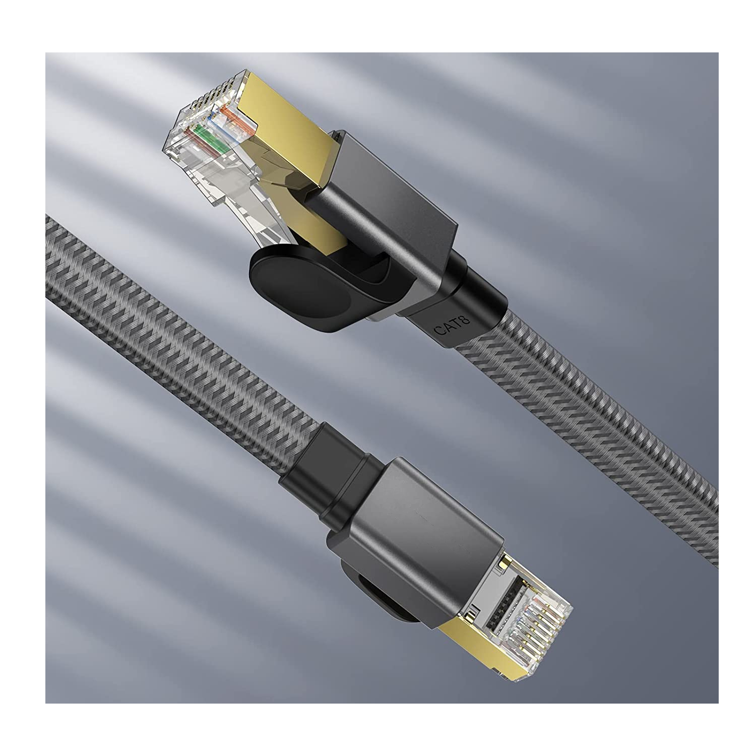 Сетевой Ethernet-кабель rj45 с двойным экраном Cat 8, Ethernet-кабель 3 фута cat 8, Ethernet-кабель 1 м, 2 м, 10 м, 15 м, BC Cat8
