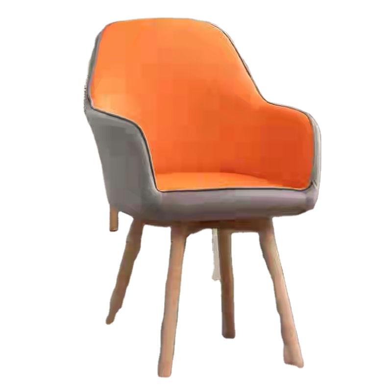 Dining chairs are luxurious, post-modern Nordic solid wood chairs, American family dining tables, stools and soft leather bags