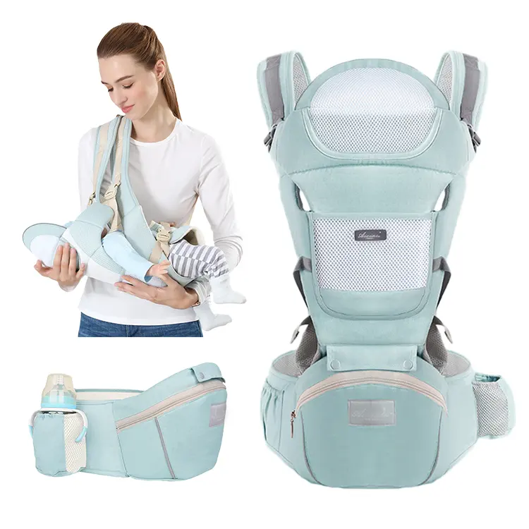4-in-1 Baby Carrier Convertible All Seasons with 4 Ways to Carry Ergonomic Baby Child Infant Carrier