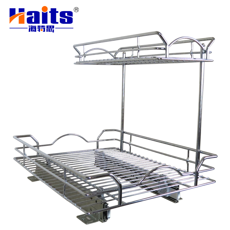Haits Kitchen fittings under sink slide out kitchen basket rack
