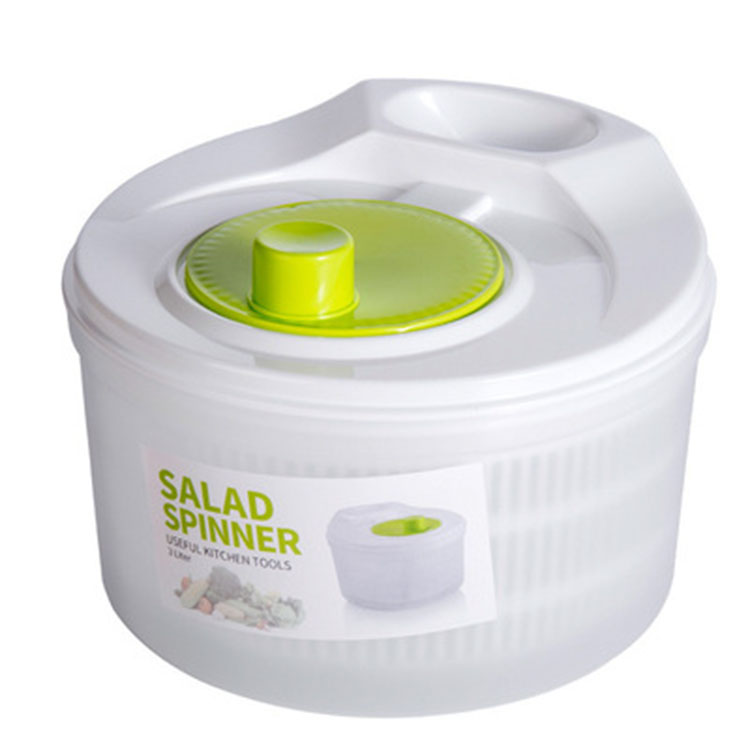 Multifunction Large 5L Manual Plastic Vegetables Dryer Drain Quick Salad Spinner