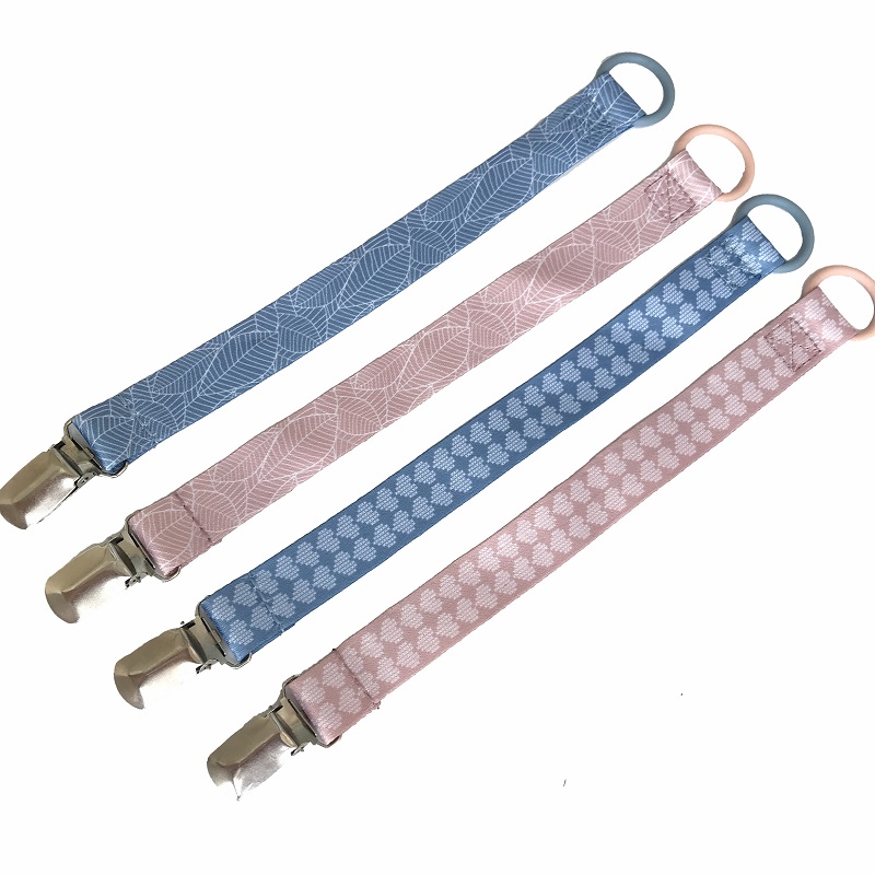 Custom LOGO Pacifier Clips Chain Dummy Clip Pacifier Holder Nipple Soother Chain Infant Baby Feeding Baby Accessories