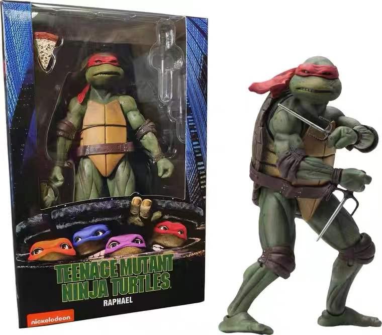 Фигурка Черепаха ниндзя Леонардо да Винчи для NECA 1990, пластиковая экшн-фигурка из фильма «подростковые Рафаэли», черепахи Мута Леонардо