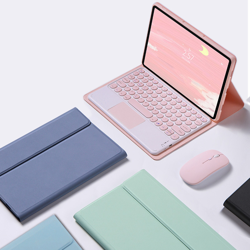 Чехол для планшета с клавиатурой для Xiaomi Pad 5 Pro 11 2021 Mipad 5 чехол для Mi Pad 5 Беспроводная клавиатура русская Корейская клавиатура
