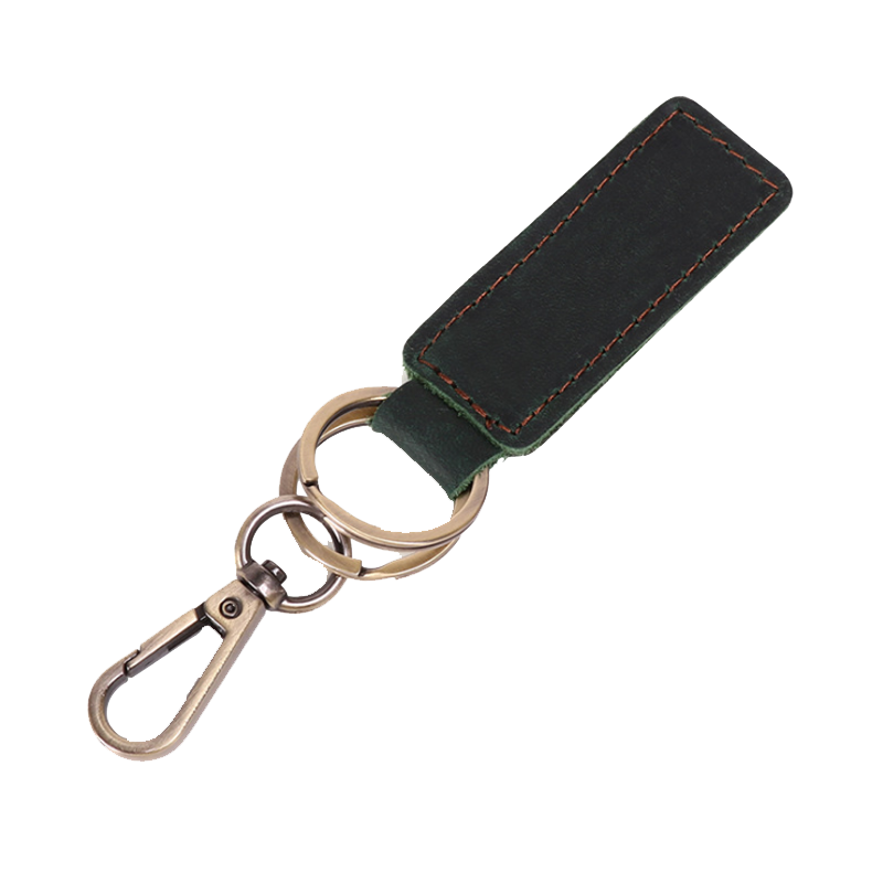 Металл пояса из натуральной кожи ручной работы key tag держатель Винтаж ключи автомобиля подарок