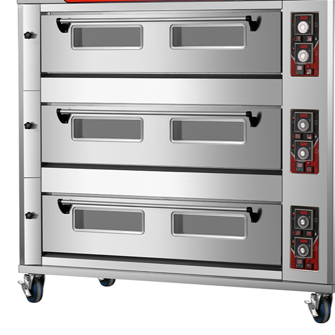 Factory Custom Commercial Standing Camping Pizza Baking Gas Oven With Roller