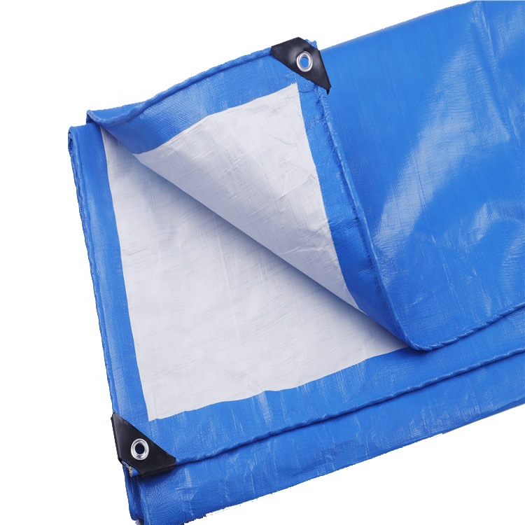 China Linyi Factory White PE Tarpaulin Rolls Waterproof and Sunproof