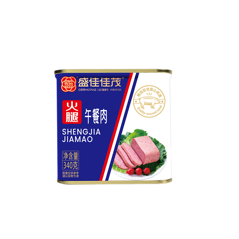 cans food 340g Canned chopped pork and ham canned luncheon meat dishes