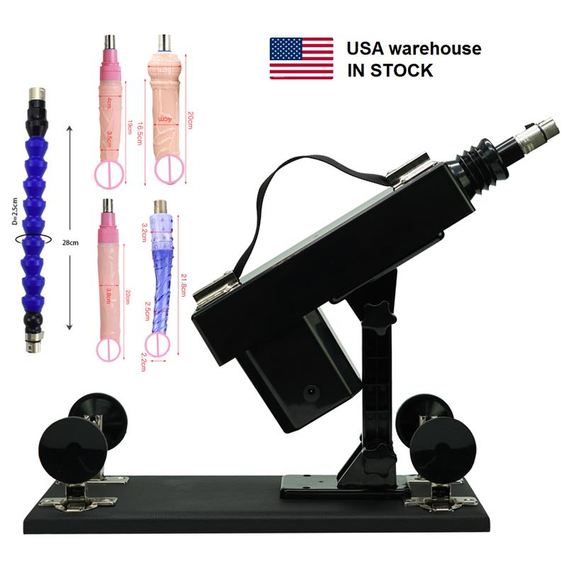 USA Warehouse IN STOCK fast shipping Automatic Sex Machine Gun Sex Toys for Women Adjustable Vibrators Dildo for Women and Men