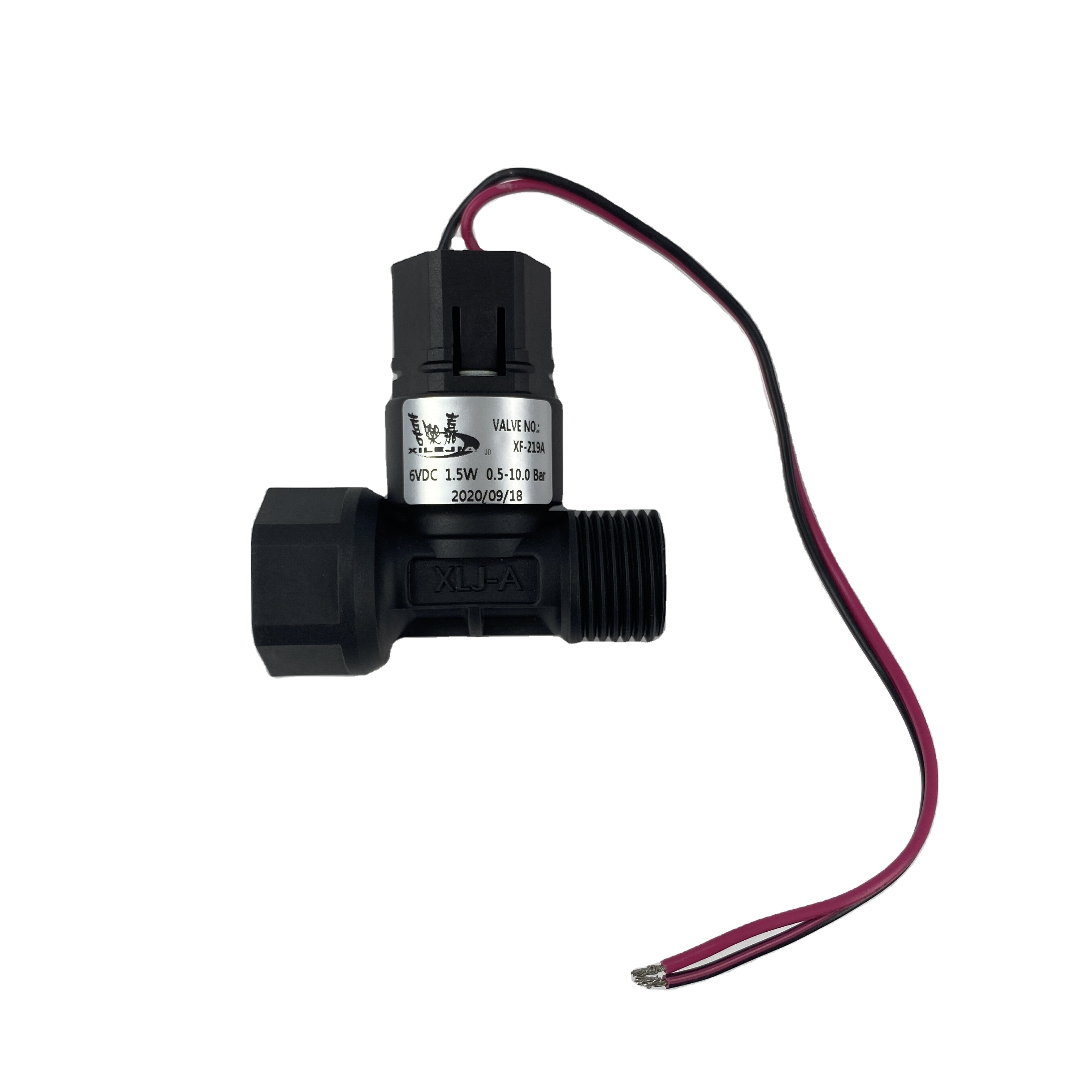 miniature water dc latching plastic solenoid valve 6vdc